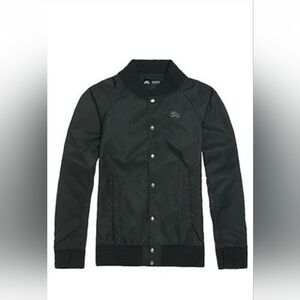 Nike SB Bomber Jacket Black Size Medium Streetwear Skater 90s Retro